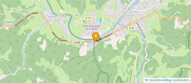 localisation de l'entreprise OLT NEGOCE  SAINT GENIEZ D'OLT ET D'AUBRAC