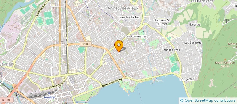 localisation de l'entreprise OLVEA CONSULTANTS à ANNECY