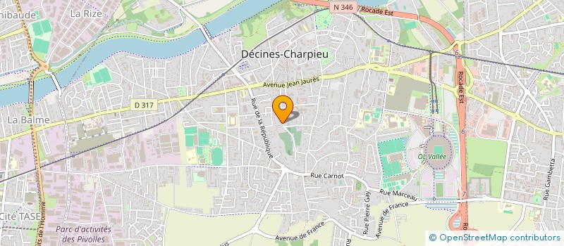 localisation de l'entreprise OLVEAUCLE  DECINES CHARPIEU