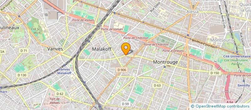 localisation de l'entreprise OLVH  MALAKOFF