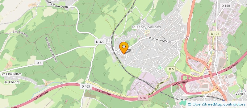 localisation de l'entreprise OLVIKAVE  MISEREY SALINES