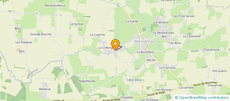 localisation de l'entreprise OLVITHEM  MARSONNAS