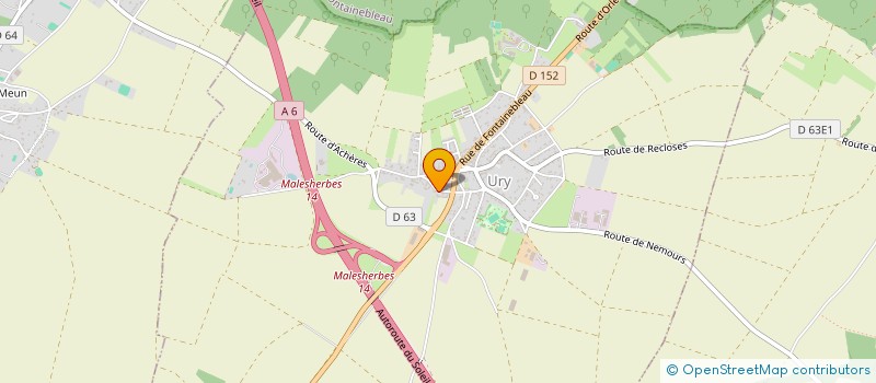 localisation de l'entreprise OLY  URY