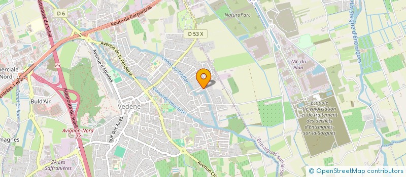 localisation de l'entreprise OLY & JET  VEDENE