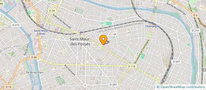 localisation de l'entreprise OLYA à SAINT-MAUR-DES-FOSSES