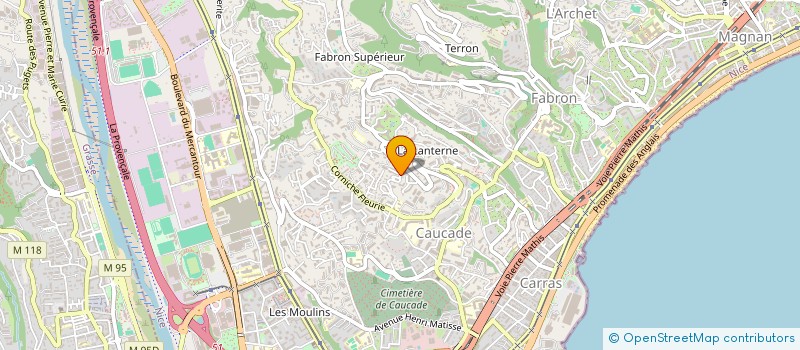 localisation de l'entreprise OLYA  NICE