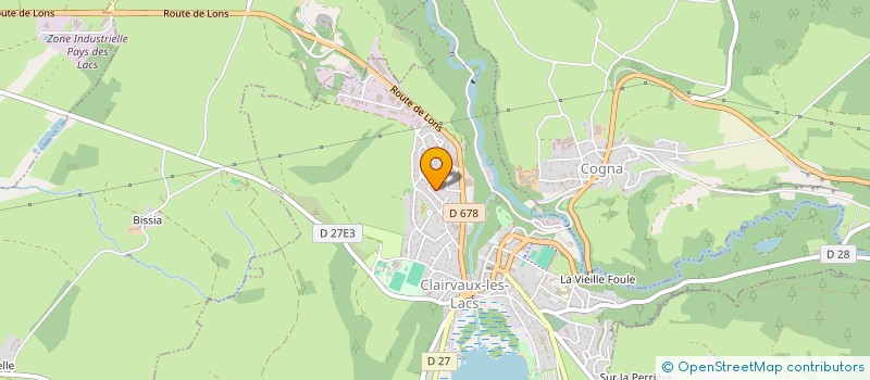 localisation de l'entreprise OLYCES  CLAIRVAUX-LES-LACS