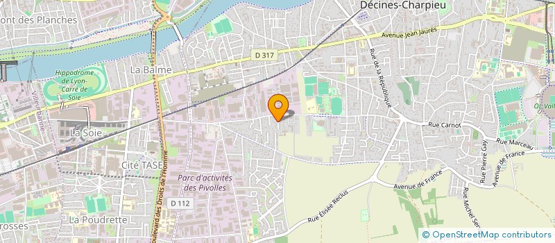 localisation de l'entreprise OLYDO  DECINES-CHARPIEU