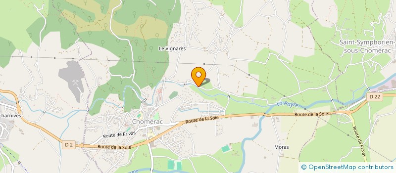 localisation de l'entreprise OLYDUSE  CHOMERAC