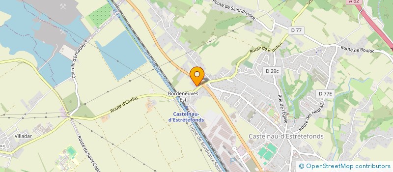 localisation de l'entreprise OLYMA à CASTELNAU-D'ESTRETEFONDS
