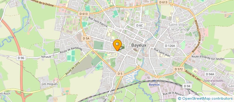 localisation de l'entreprise OLYMPE  BAYEUX