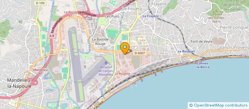 localisation de l'entreprise OLYMPE à CANNES