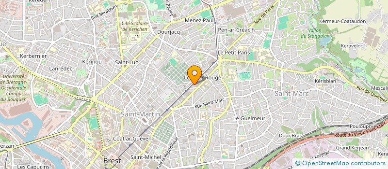 localisation de l'entreprise OLYMPE  BREST