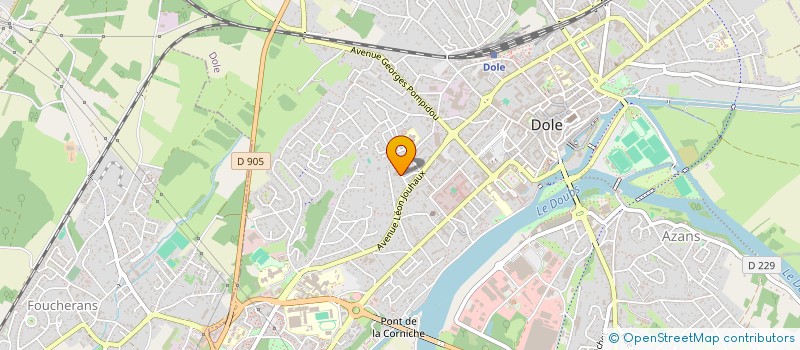 localisation de l'entreprise OLYMPE à DOLE