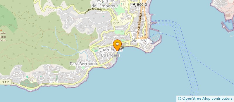 localisation de l'entreprise OLYMPE  AJACCIO