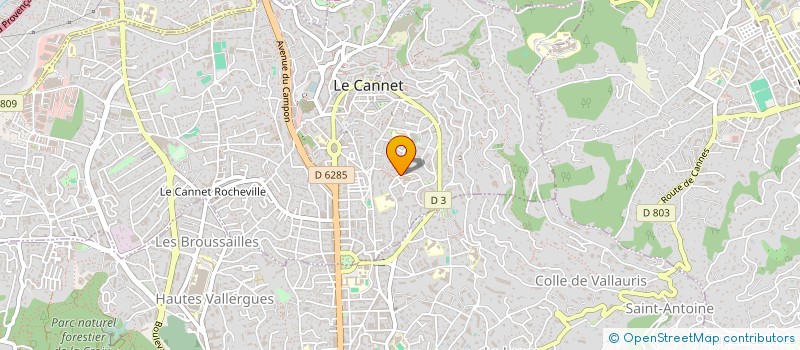 localisation de l'entreprise OLYMPE à LE CANNET