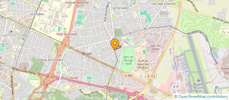 localisation de l'entreprise OLYMPE à BRON
