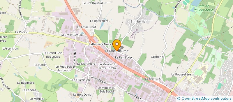 localisation de l'entreprise OLYMPE à COUERON