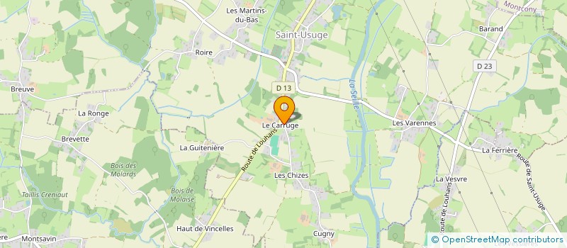 localisation de l'entreprise OLYMPE  SAINT-USUGE