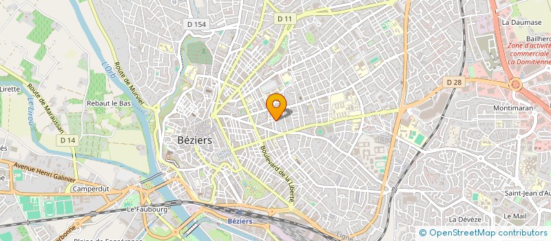 localisation de l'entreprise OLYMPE  BEZIERS