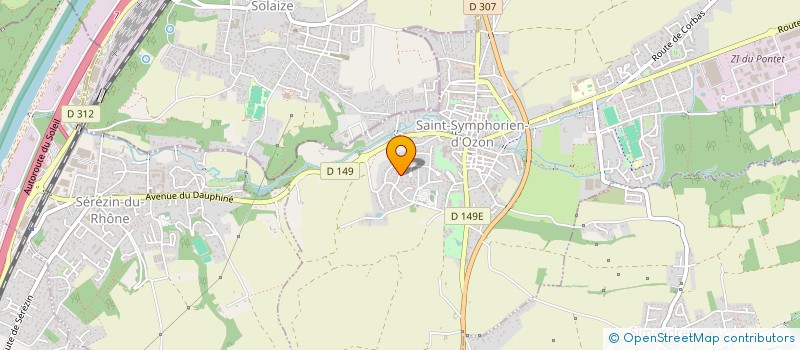 localisation de l'entreprise OLYMPE  SAINT-SYMPHORIEN-D'OZON