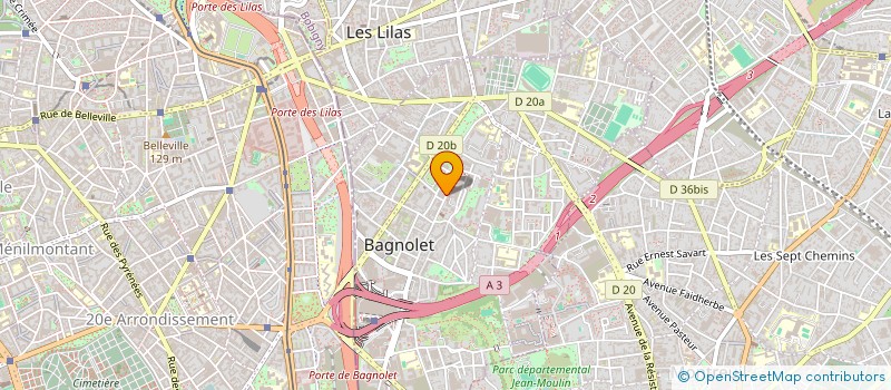 localisation de l'entreprise OLYMPE CH à BAGNOLET