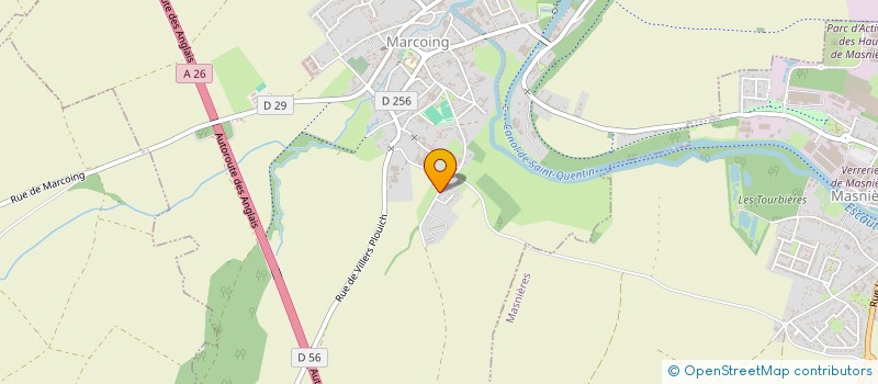 localisation de l'entreprise OLYMPE CONSTRUCTION  MARCOING