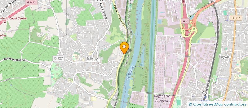 localisation de l'entreprise OLYMPE DE LA DAMETTE  IRIGNY