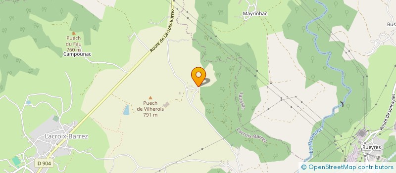 localisation de l'entreprise OLYMPE & DEMETER  LACROIX-BARREZ