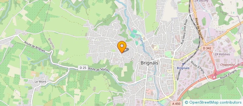 localisation de l'entreprise OLYMPE INVEST  BRIGNAIS