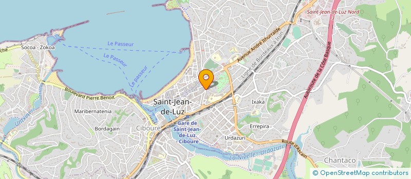 localisation de l'entreprise OLYMPE JEAN'S à SAINT-JEAN-DE-LUZ