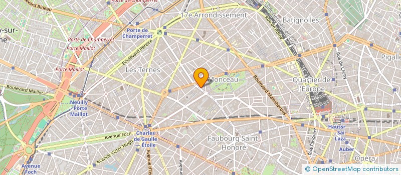 localisation de l'entreprise OLYMPE MONCEAU à PARIS