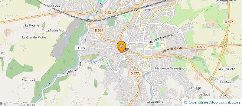 localisation de l'entreprise OLYMPE STORE  VIRE NORMANDIE