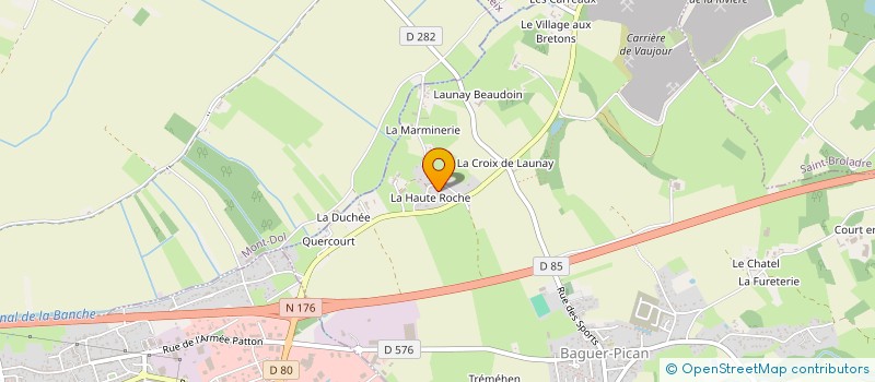 localisation de l'entreprise OLYMPE TAXI  BAGUER-PICAN