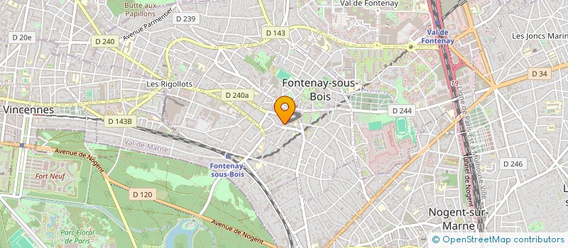 localisation de l'entreprise OLYMPI GESTION à FONTENAY-SOUS-BOIS