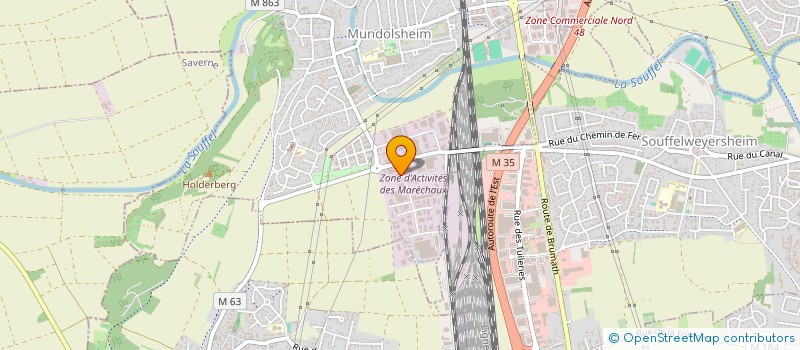 localisation de l'entreprise OLYMPIA  MUNDOLSHEIM