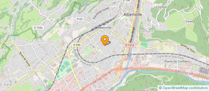 localisation de l'entreprise OLYMPIC  ALBERTVILLE