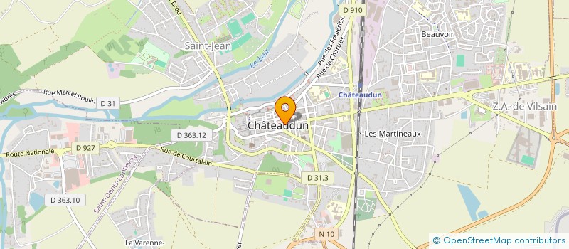 localisation de l'entreprise OLYMPIC CLUB CHATEAUDUN SECTION FOOTBALL à CHATEAUDUN