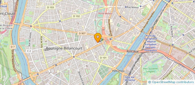 localisation de l'entreprise OLYMPIC JUDO 78 BUCHELAY-MANTES à BOULOGNE-BILLANCOURT