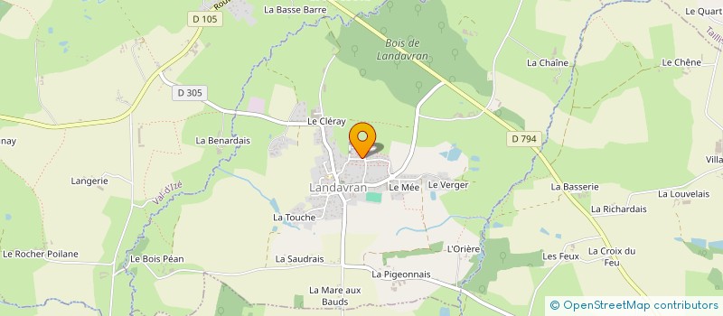 localisation de l'entreprise OLYMPIC MONTREUIL LANDAVRAN VOLLEY-BALL  LANDAVRAN