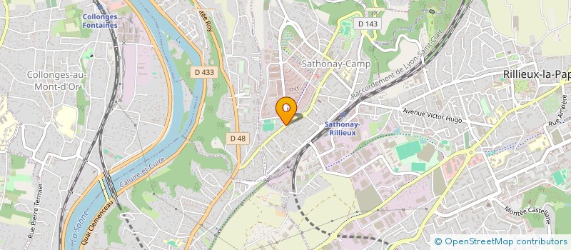 localisation de l'entreprise OLYMPIC SATHONAY CAMP FOOTBALL  SATHONAY-CAMP