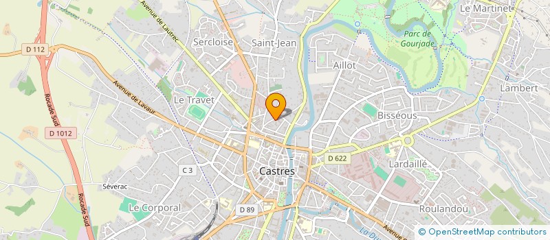 localisation de l'entreprise OLYMPIC SMASH CASTRES  CASTRES