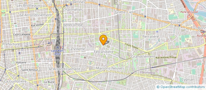 localisation de l'entreprise OLYMPIC SPORT DES SOURDS DE VILLEURBANNE  VILLEURBANNE