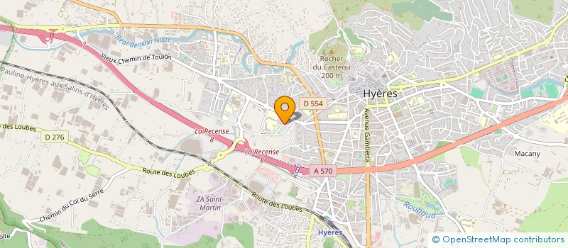 localisation de l'entreprise OLYMPIC SPORT HYERES  HANDBALL à HYERES