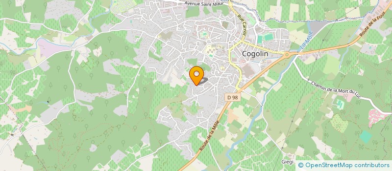 localisation de l'entreprise OLYMPIE  COGOLIN