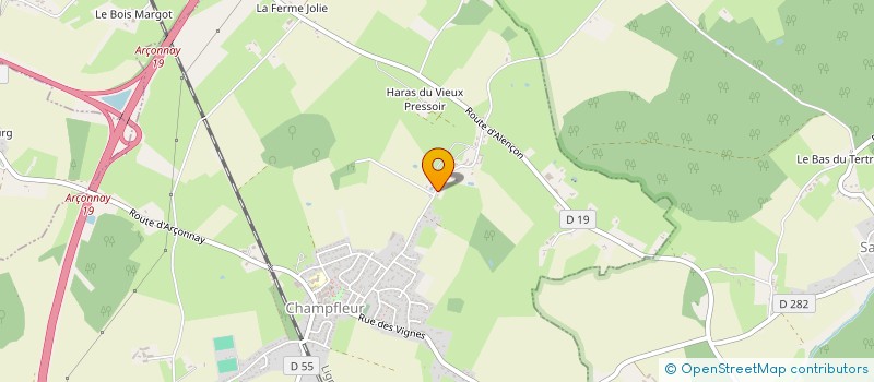 localisation de l'entreprise OLYMPIQUE BOXING CLUB 72  CHAMPFLEUR