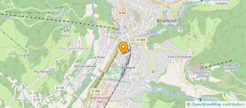 localisation de l'entreprise OLYMPIQUE BRIANCON SERRE CHEVALIER à BRIANCON