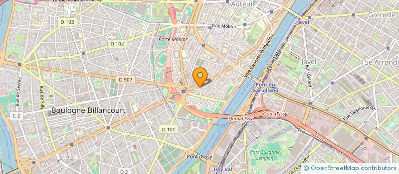 localisation de l'entreprise OLYMPIQUE CLUB AUTEUIL  PARIS