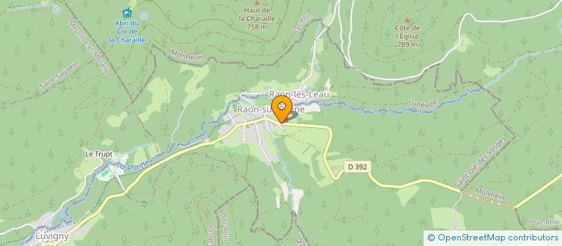 localisation de l'entreprise OLYMPIQUE CLUB DES DEUX RAON  RAON-SUR-PLAINE