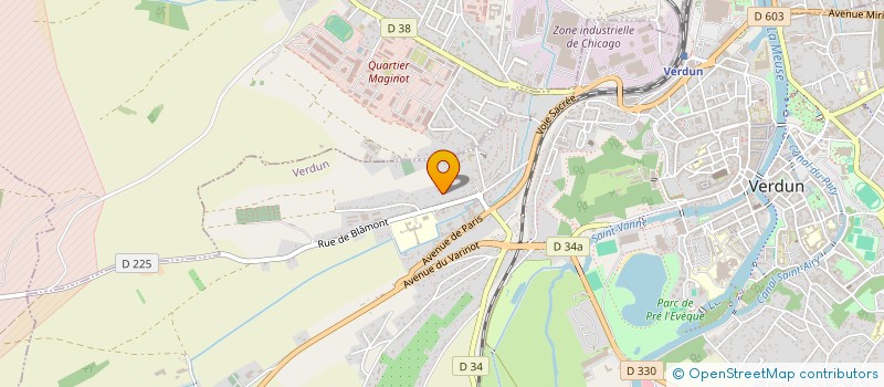 localisation de l'entreprise OLYMPIQUE CLUB THIERVILLOIS 55 à VERDUN